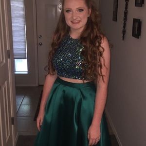 Turquoise prom dress